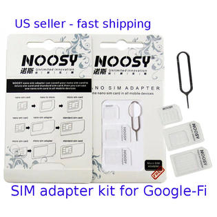 Sim Adapter Kit 2x For Google Fi Sim Cards To Micro Standard