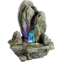 Design Toscano Boulder Falls Water Fountain Tabletop Cascading Classy Style Durable Home Decor