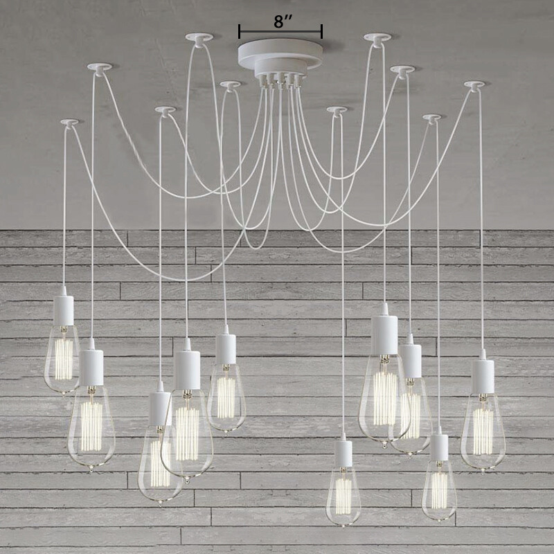 Susuo Modern Chic Multi Pendant Light Spider Lamp Adjustable