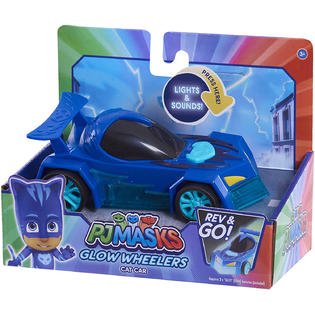 Pj Masks Pj Masks Catboy Cat Car Glow Wheelers Rev And Go Kid Toy Gift