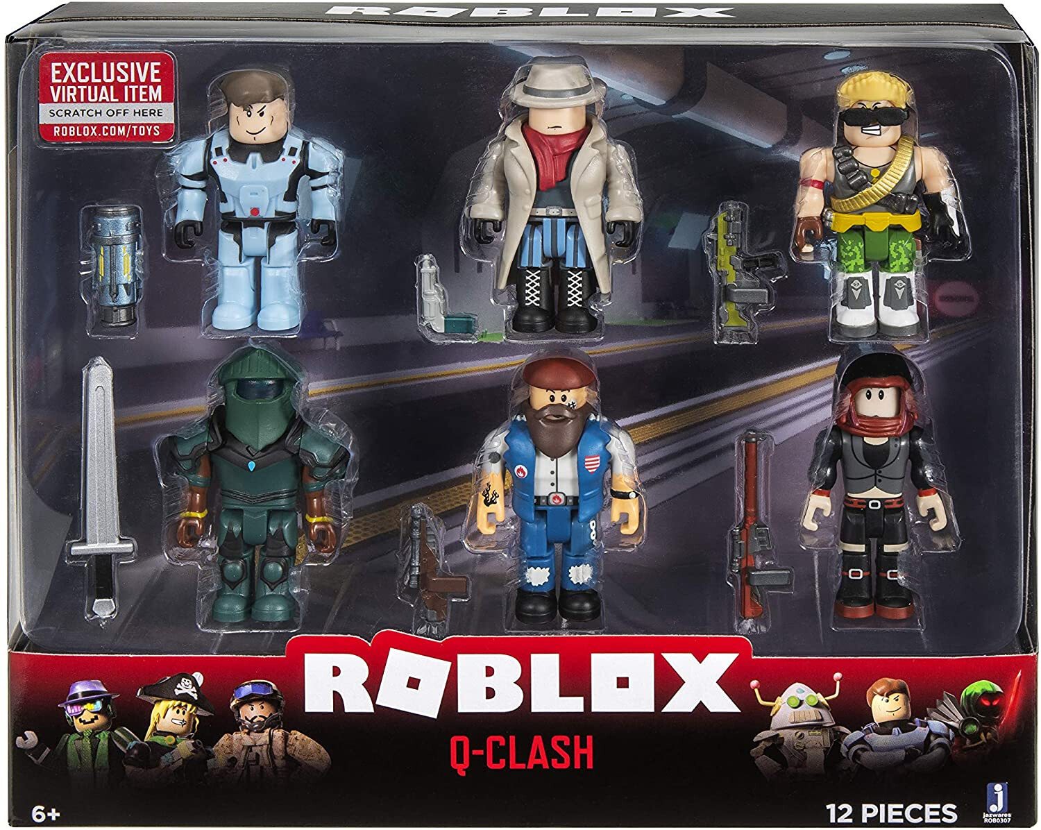 Roblox Action Collection Q Clash Six Figure Pack Brand New Kid