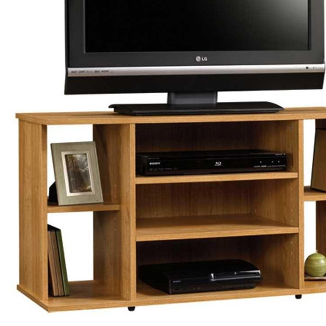 Sauder Tv Stand Flat Screen Entertainment Center Modern Media
