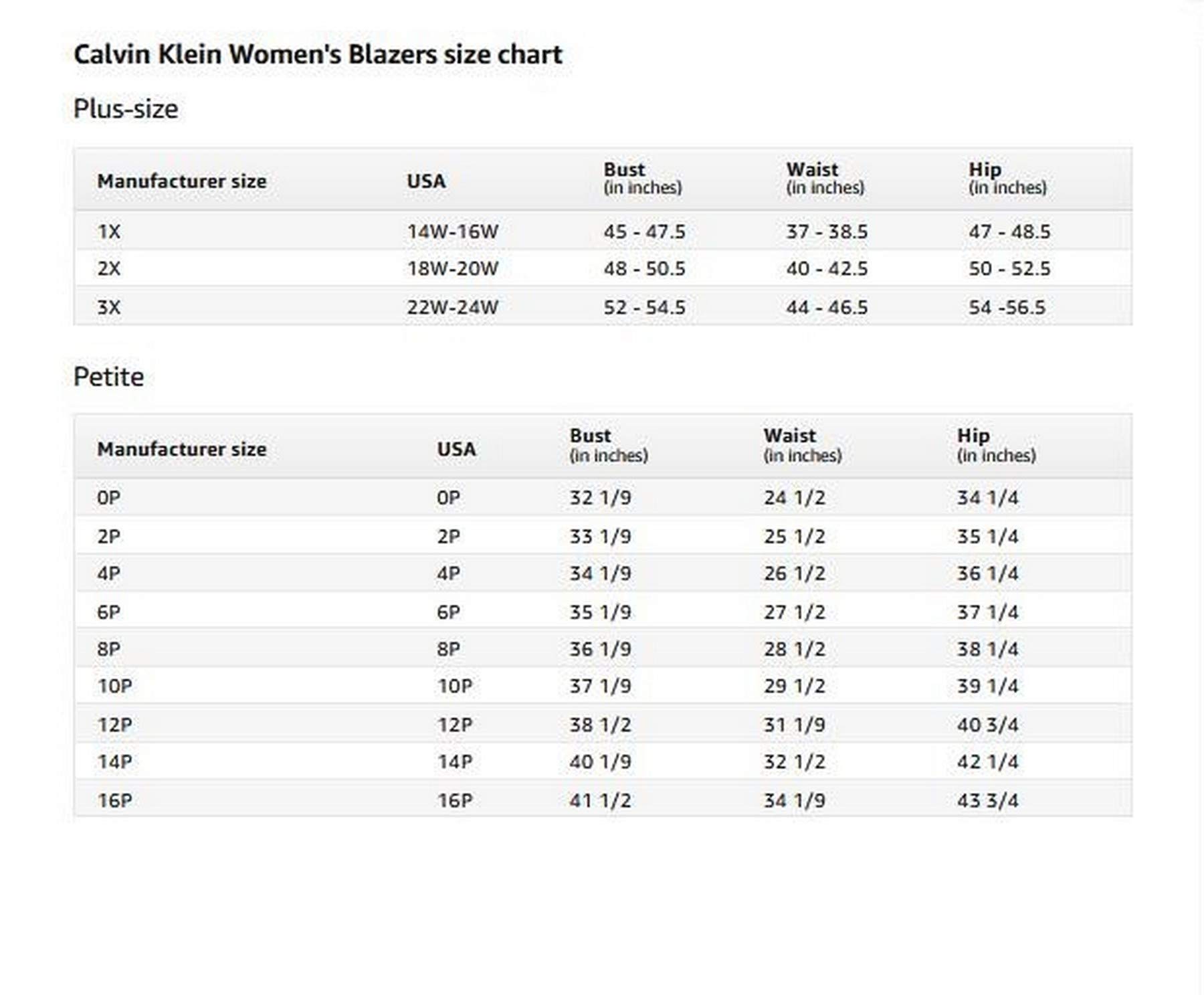 Calvin Klein Women's Plus Size Two Button Lux Blaz - Choose SZ/color