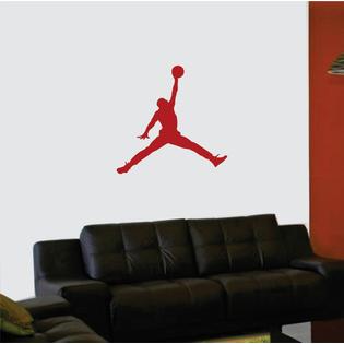 Wallxpressions Oracal Michael Jordan Jumpman Basketball Wall Decal Sticker Sports Decor 23 W X 22 H