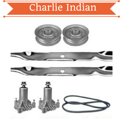 Rotary 38 Mower Deck Rebuild Kit Fits Sears Craftsman Ez3 Blades Spindles Pulley 117