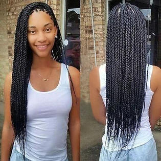 Atoz Micro Braids Lace Front Wigs Synthetic Crochet Twist Long