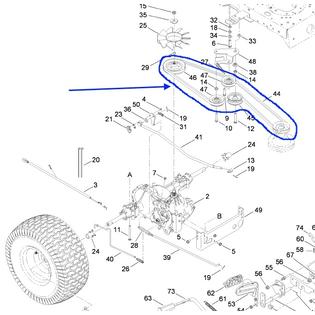 112 6147 Toro Mtd Transmission Belt Lx427 Lx468 754 04165 954