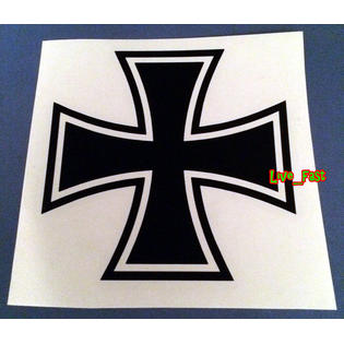 Live Fast Iron Cross Decal Sticker Vinyl Maltese Cross Vintage Hot Rod Rat Rod Drag Racing