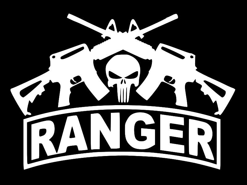Oracal Army Ranger Veteran Military Vinyl Decal Car Sticker Truck Choose Size Color