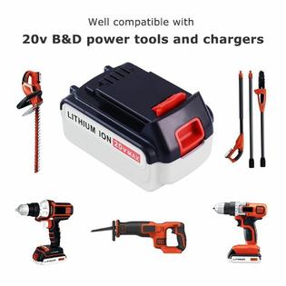 Black Decker For Black Decker 20v 4 0ah Lithium Ion Battery Lbxr20 Lbxr20 Ope Lbx4020 Lcs1620