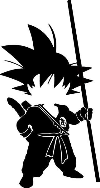 Oracal Kid Goku Dragon Ball Z Dbz Wall Car Truck Window Vinyl Sticker Decal
