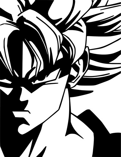 Oracal Goku Dragon Ball Z Car Truck Wall Laptop Window Dbz Vinyl Sticker Decal