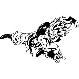 Oracal Gogeta Dragon Ball Z Dbz Anime Wall Car Truck Window Vinyl