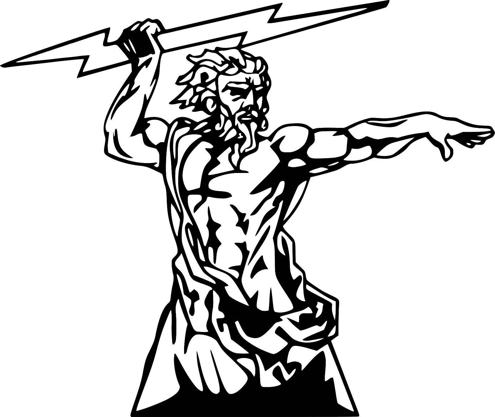Oracal Zeus Greek God Mythology Wall Car Laptop Window Vinyl Sticker Decal 6 X 5