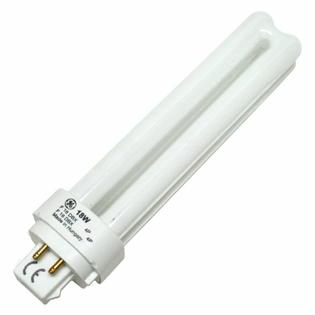 GE (General Electric) GE 97598 F18DBX/827/ECO4P 18W T4 Double Tube CFL ...