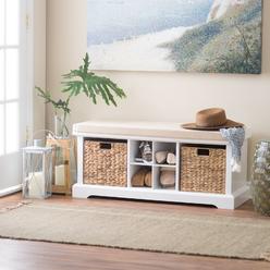 Entryway Bench Storage Baskets