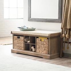 Entryway Bench Storage Baskets