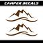 Piktograffer Camper Decals Vinyl Mountains Sticker Camping Trailer Off Road Motorhome Caravan