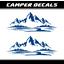 Piktograffer Camper Mountains Sticker Decals Camping Landscape Vinyl Jeep Decor Trailer Car