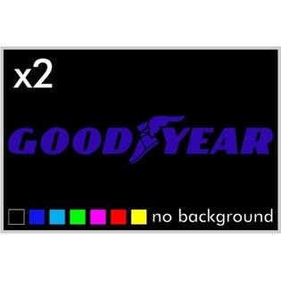 Oracal 2 Goodyear Sticker Vinyl Decal Racing Motorcycle Helmet Tank Tire Wheel Window