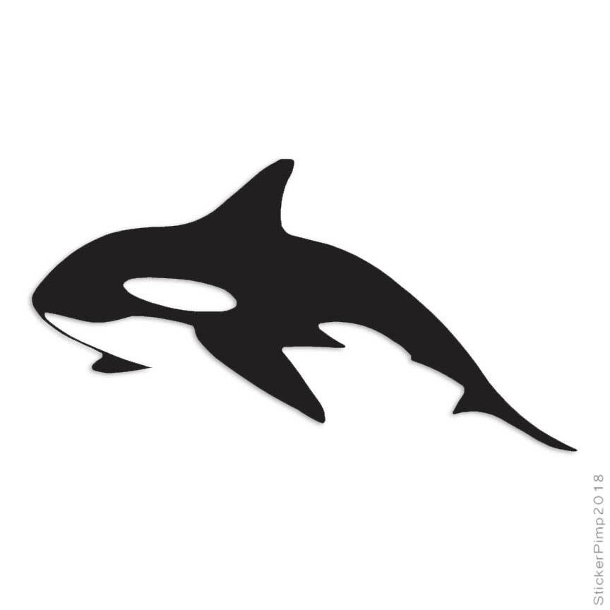 Sticker Pimp Killer Whale Orca Decal Sticker Choose Color Large Size Lg423