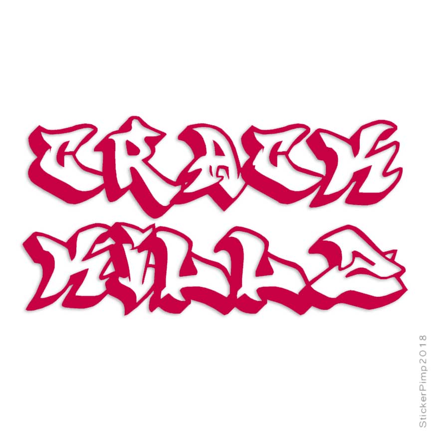 Sticker Pimp Crack Kills Graffiti Decal Sticker Choose Color Large Size Lg1849