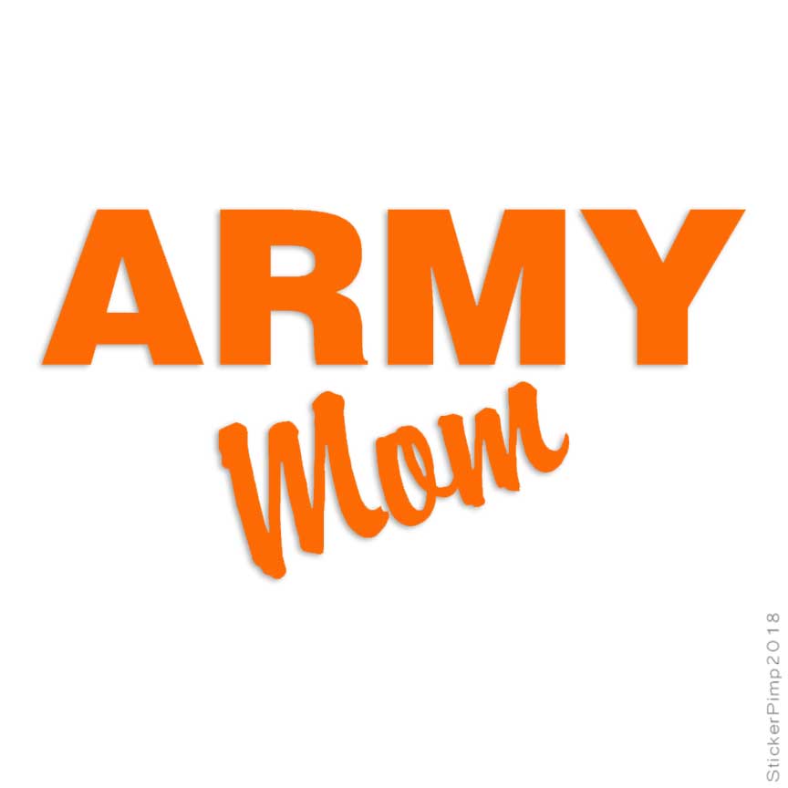 Southern Decalz Army Mom Decal Sticker Choose Color Large Size Lg1212