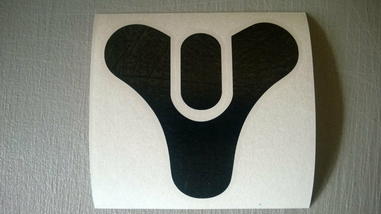 Top Left Industries Tricorn Destiny Logo Vinyl Decal Sticker