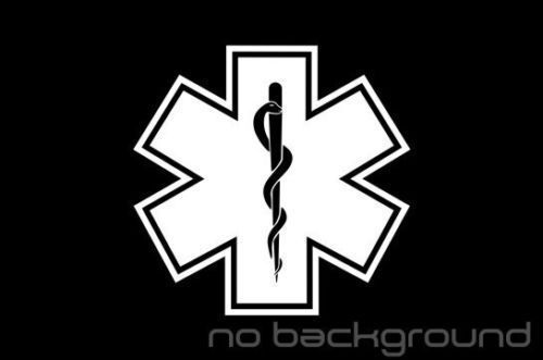 Oracal Star Of Life Sticker Vinyl Emt Decal Ambulance Medical Emergency Paramedic Ems