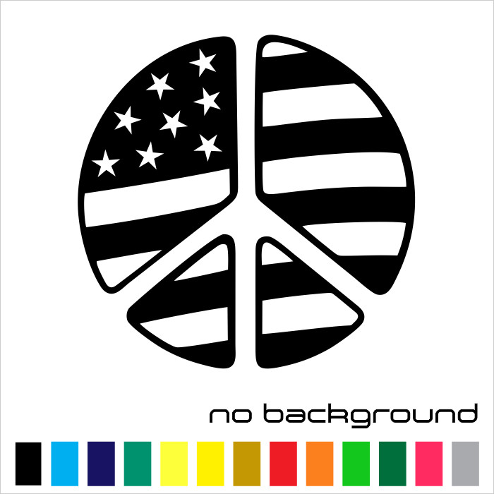 Oracal Usa Flag Yin Yang Sticker Vinyl Decal American Ying Yan Symbol Wall Car Window