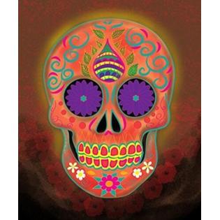 Sandra Caravalho Sugar Skull Queen Size 1 Ply Super Soft Plush Blanket 79 X94