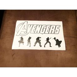 Avengers Marvel Comics Characters Wall Decal Car Kids Room Wall Decal Sticker