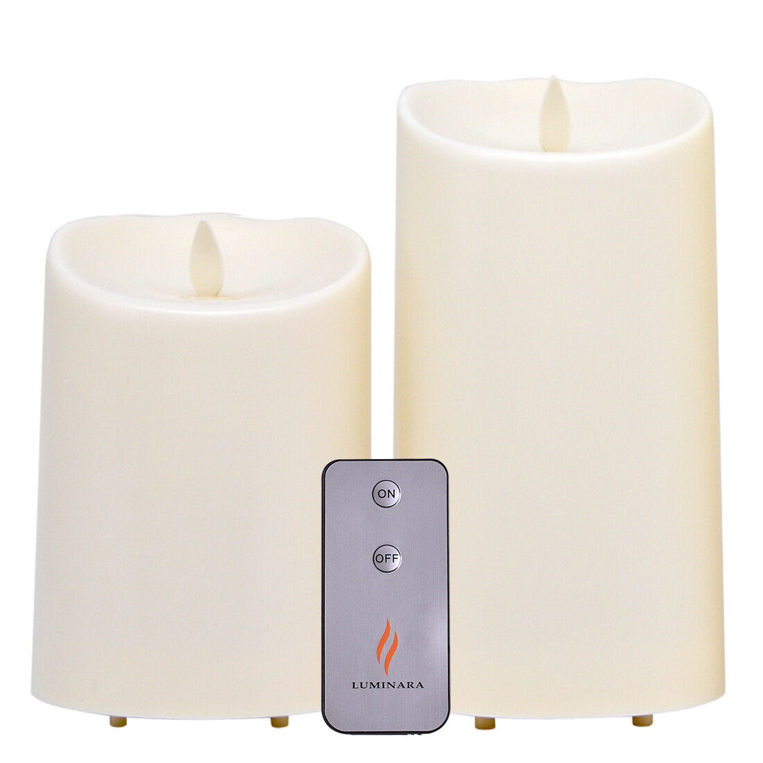 Set Of 2 Luminara Outdoor Flameless Led Candles Battery Operated Luminara Outdoor Flameless Led Candles