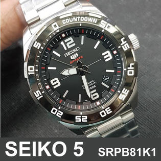 Seiko Seiko 5 Srpb81k1 Sports Automatic 44mm Stainless Steel Men S Watch