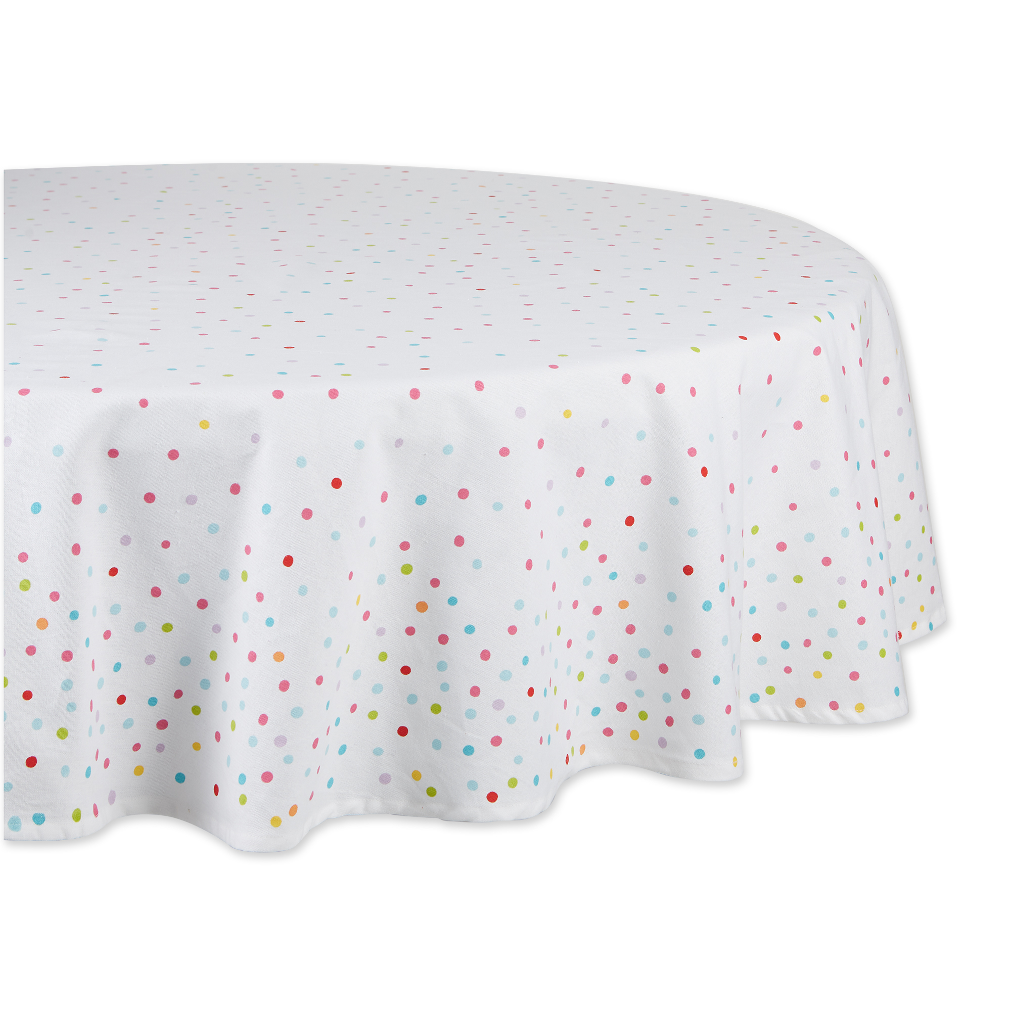 DII Confetti Toss Printed Tablecloth 70 Round