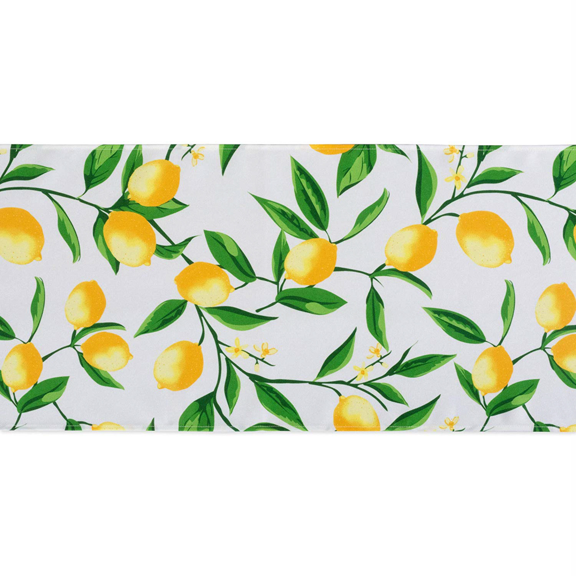 DII Lemon Bliss Print Outdoor Table Runner 14x108 inches