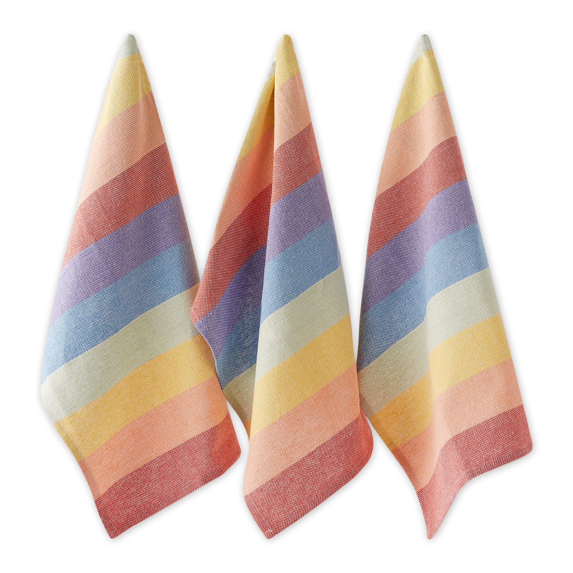 DII Rainbow Heavyweight Dishtowel and Dishcloth (Set of 6)
