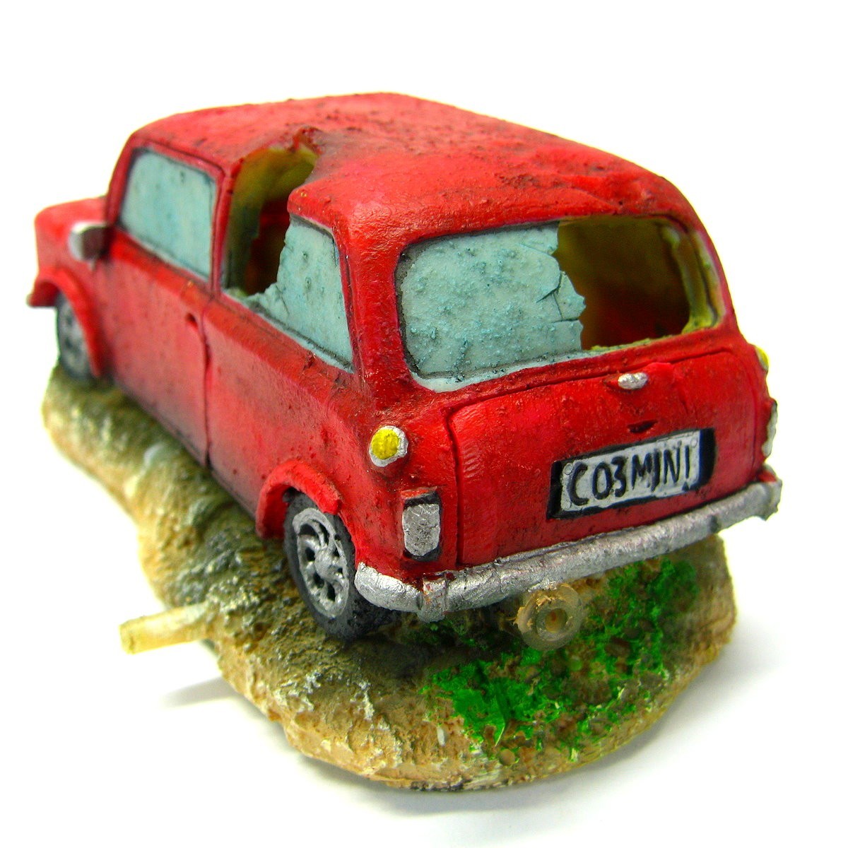 Ista Car Aquarium Bubbles Decorations Fish Tank Decor Air Stone Cave