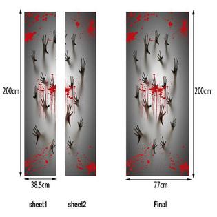 Famure Etiqueta De La Pared De Halloween Casa Embrujada Decoracion