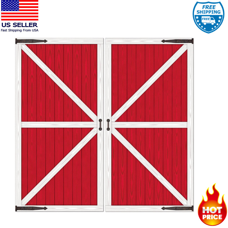 Beistle Barn Door Prop Backdrop Farmhouse Barnyard Birthday Party Enhancement Wall Decor