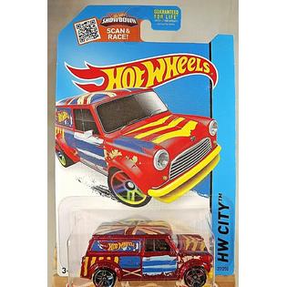 Hot Wheels 1967 Austin Mini Van 1:64 Die-Cast Car - 2015 HW Art Cars Series #27/250, Metallic Red