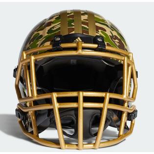 Bape X Adidas Riddell Helmet Green Camo Gold Painted Face Mask