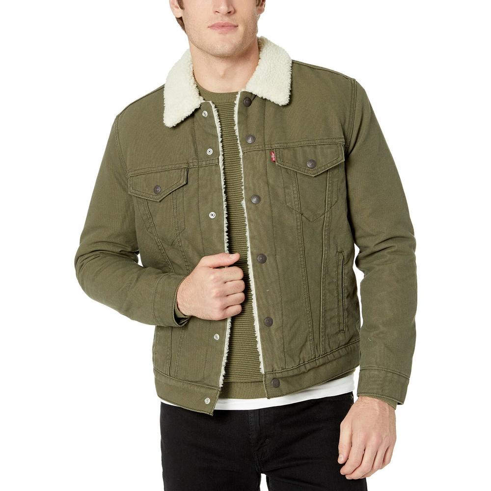 Levi jacket olive green Clearance