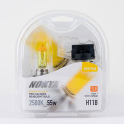Nokya H11B Hyper Yellow Pro Halogen 2500K S1 Headlight / Fog Light Car Light Bulb