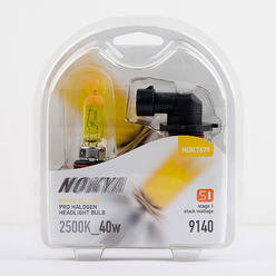 Nokya 9140 Hyper Yellow Pro Halogen 2500K S1 Headlight / Fog Light Car Light Bulb