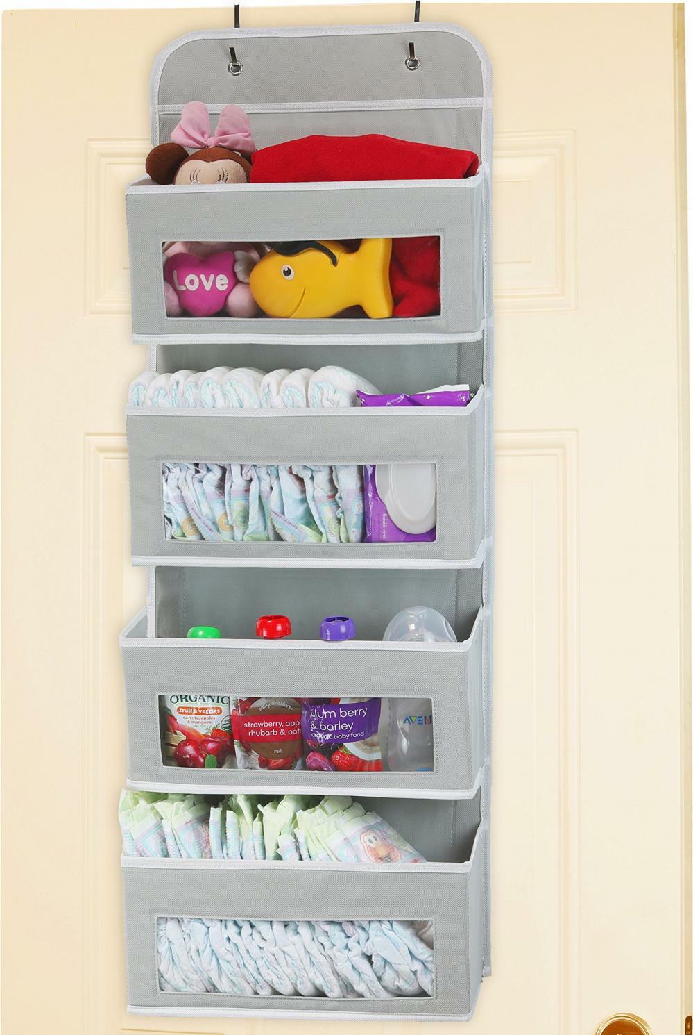 Simple Houseware Over Door Organizer Wall Mount 4 Pocket