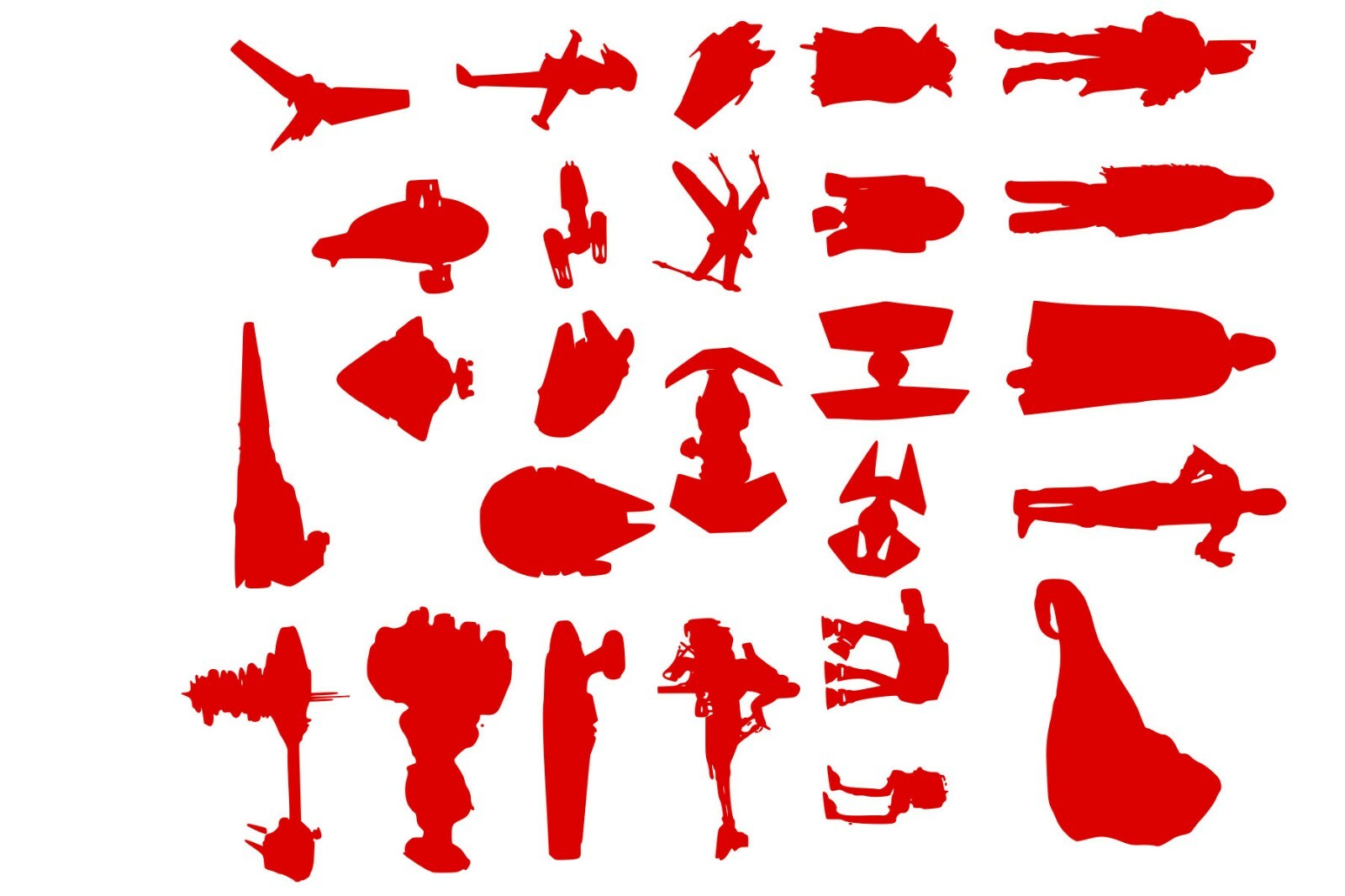 Bubbas Star Wars Shadows 12 X 12 Vinyl Car Truck Window Decal White Stickers