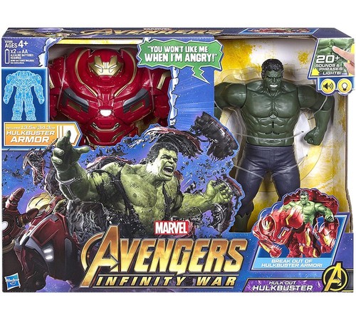 Hasbro Marvel Avengers Infinity War Hulk Out Hulkbuster Deluxe Action Figure Set