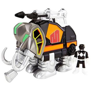 Power Rangers Mighty Morphin Imaginext Black Ranger Mastodon Zord Figure Set