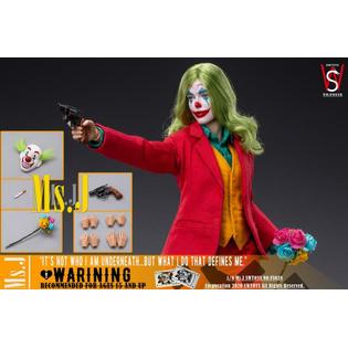 Swtoys Swtoys Fs038 1 6 Ms J Female Joker Clown 12 Body Head Mask Clothes Toy